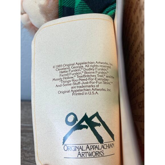 Vintage 1985 Furskins Plush Bear by Xavier Roberts Original Appalachian Artworks - Picture 9 of 15